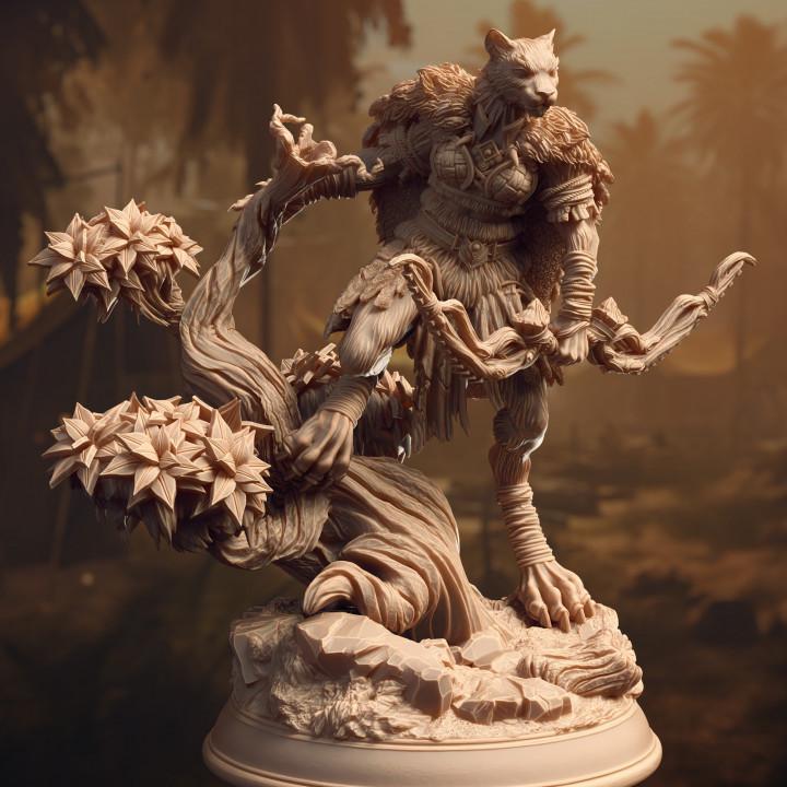 
Tabaxi Forest Ranger Dungeons and Dragons 28mm/32mm/38mm Mini RPG Tabletop Miniature DnD Painting Pathfinder 5e DnD - DmS