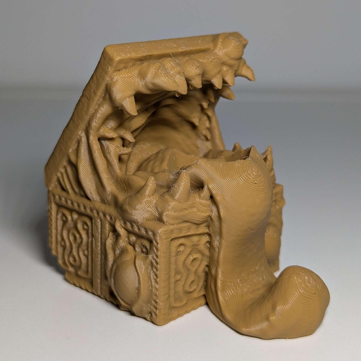 
3D Printed Dice Holder DnD Dungeons and Dragons TTRPG Wargame Dice Mimic RPG Dice Monster Mimic Dice holder Game accessories, FatesEnd — Etsy photo 6