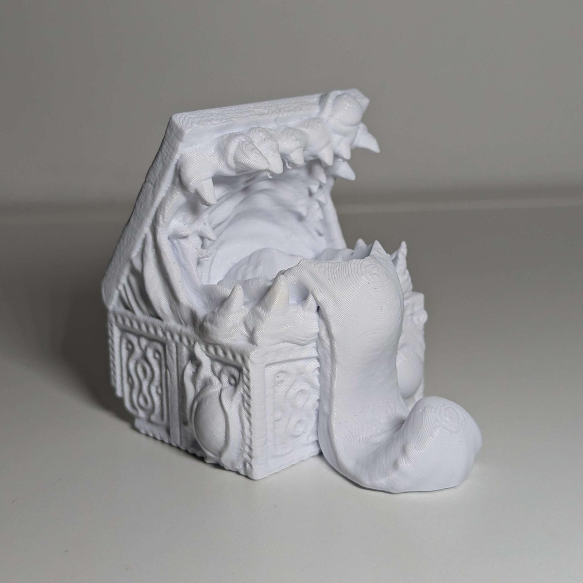 
3D Printed Dice Holder DnD Dungeons and Dragons TTRPG Wargame Dice Mimic RPG Dice Monster Mimic Dice holder Game accessories, FatesEnd — Etsy photo 7