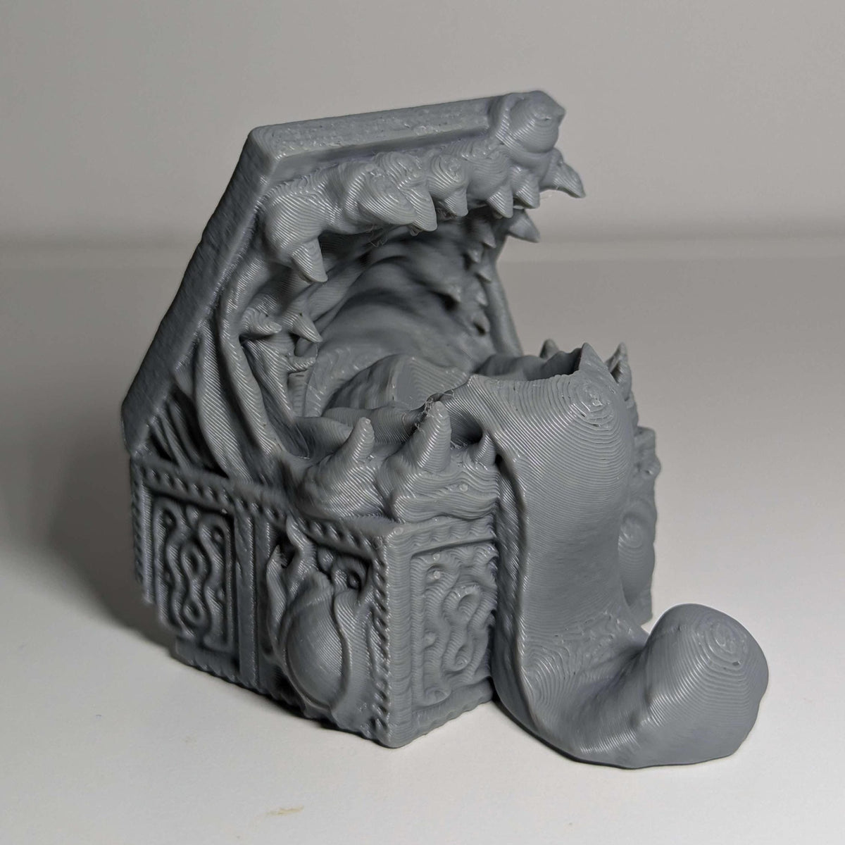 
3D Printed Dice Holder DnD Dungeons and Dragons TTRPG Wargame Dice Mimic RPG Dice Monster Mimic Dice holder Game accessories, FatesEnd — Etsy photo 8