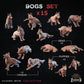 
15pc Dogs - Basing Bits 28mm/32mm Fantasy Macabre Necromancer Basing Dead/Undead Corpse Scatter Canine Running Sitting Posing MiniaturesZbW