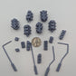
18pc Road Traffic Lights (Basing Bits 2.0) 28mm/32mm Scale Basing Materials Dystopian Wargaming City Infrastructure Scenery ElementsZbW
