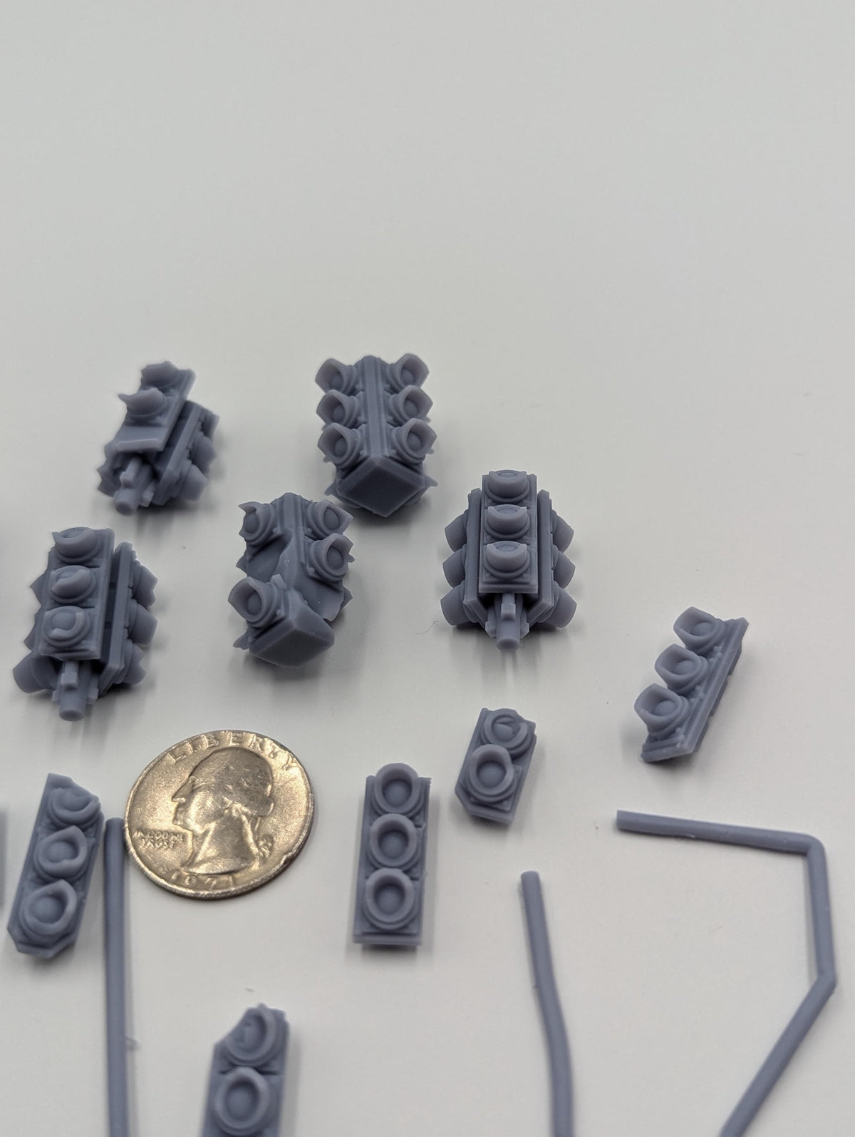 
18pc Road Traffic Lights (Basing Bits 2.0) 28mm/32mm Scale Basing Materials Dystopian Wargaming City Infrastructure Scenery ElementsZbW