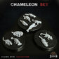 
10pc Chameleon Basing Bits 28mm/32mm TTRPG Wargame Miniature Scatter Terrain Lizard Miniatures Jungle Wargame Scenery Forest MiniaturesZbW