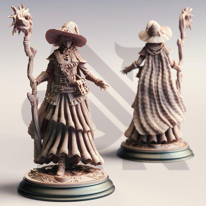 
Female Human Wizard Apprentice Dungeons and Dragons 5e Spellcaster Mini RPG Tabletop Miniature DnD Painting Pathfinder 5e DnD Alia - DmS