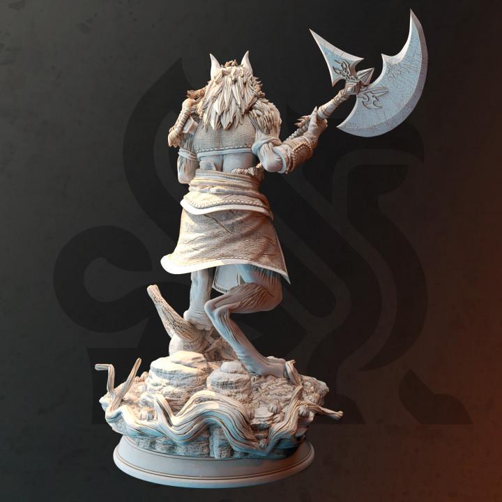 
Werewolf Barbarian miniature alternate view