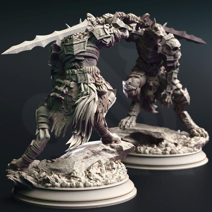 
Werewolf knight miniature alternate view