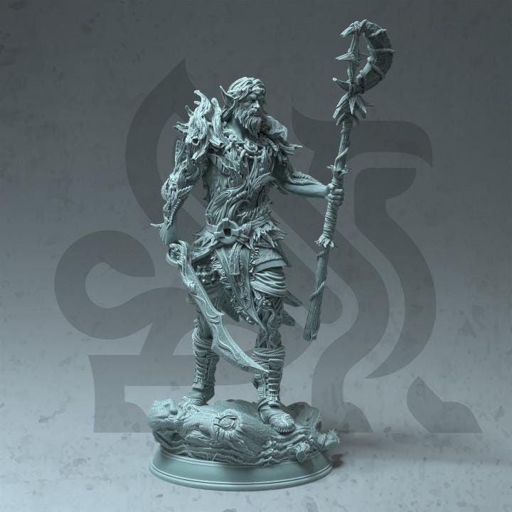 
Half Elf Druid Warden miniature image 2