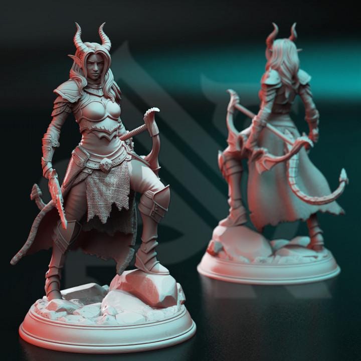 
Tiefling Ranger miniature image 1