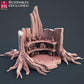 
Druid Potions Tree stump shelf miniature