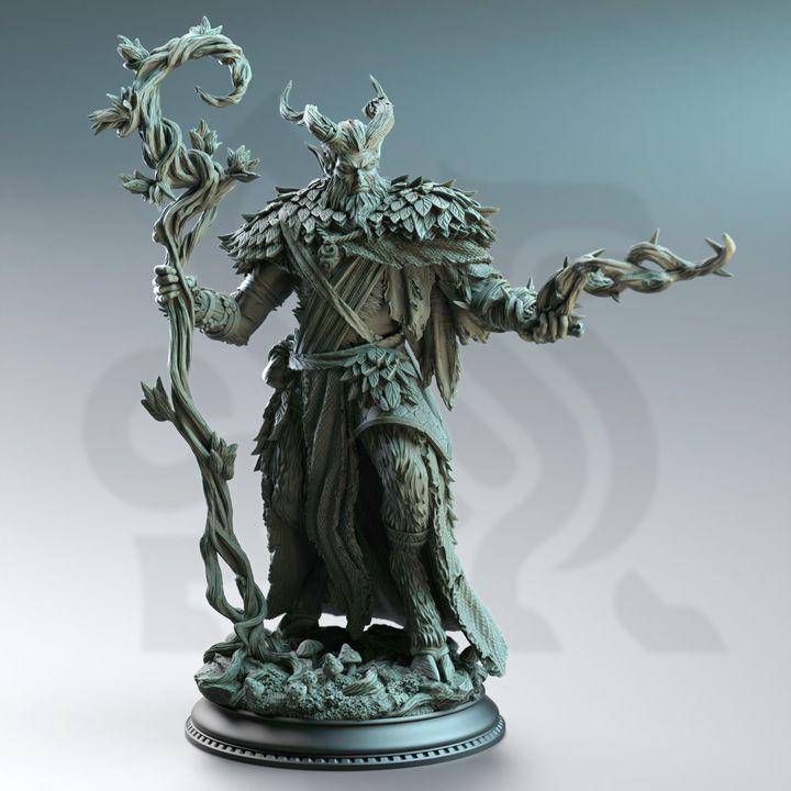 
Old Barkhorn satyr druid miniature alternate view