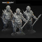 
Three mutant warriors miniature