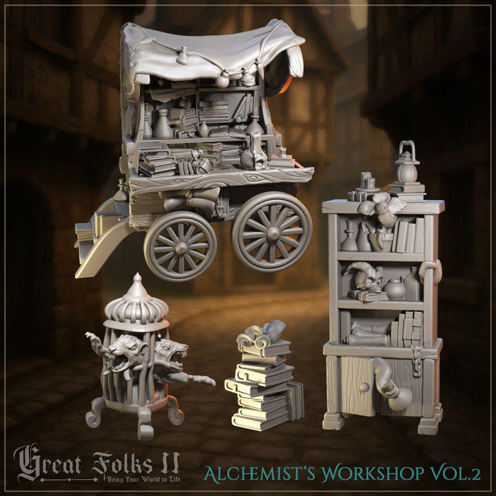 
Alchemist furniture set with cart