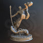 
Leaping monk miniature