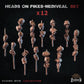 
12pc heads on pikes miniature set