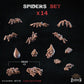 
14 piece spider and egg scatter terrain, primary