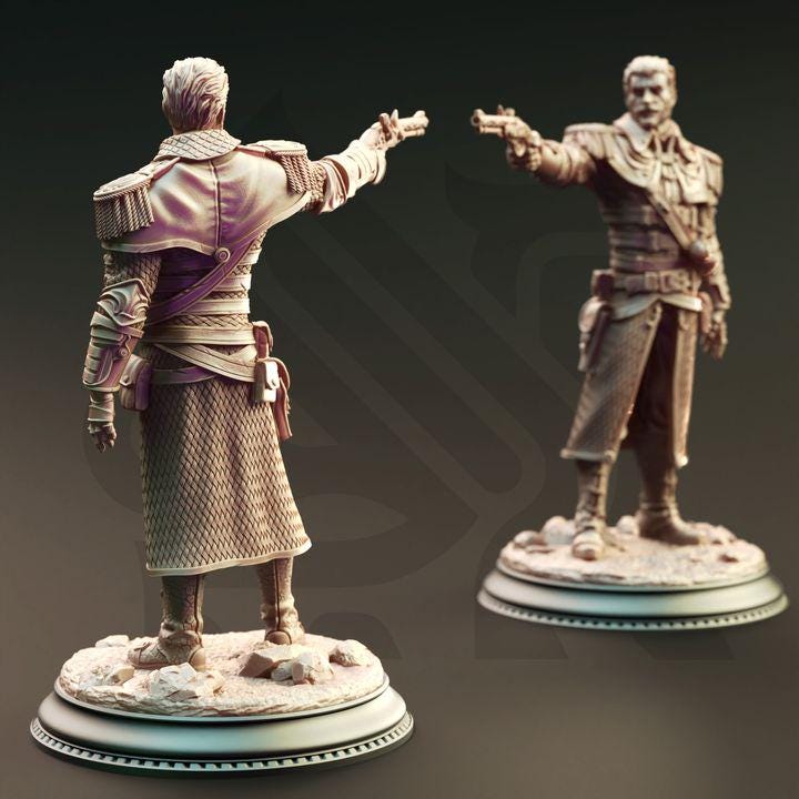 
High Inquisitor Lorthren miniature, alternate view