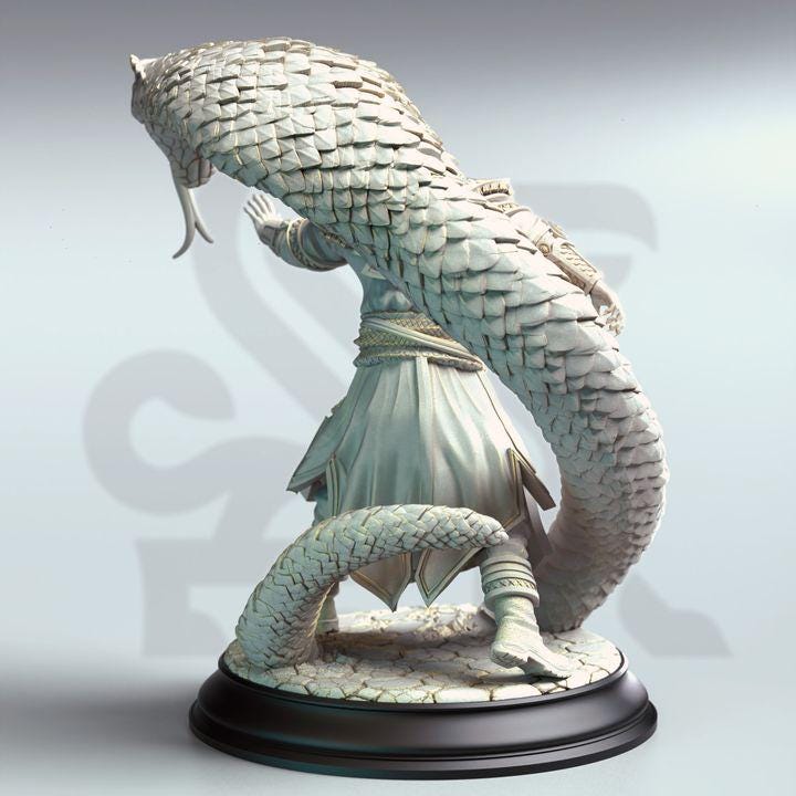 
Yin Zhu Snake Conjurer miniature, view 3