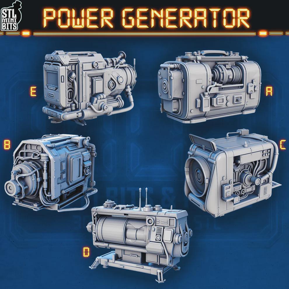 
Sci-fi power generators miniature terrain