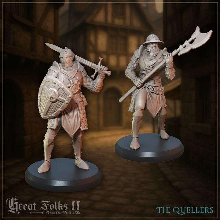 
The Quellers Armored Guards miniature set