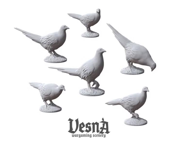 
Pheasant miniature flock