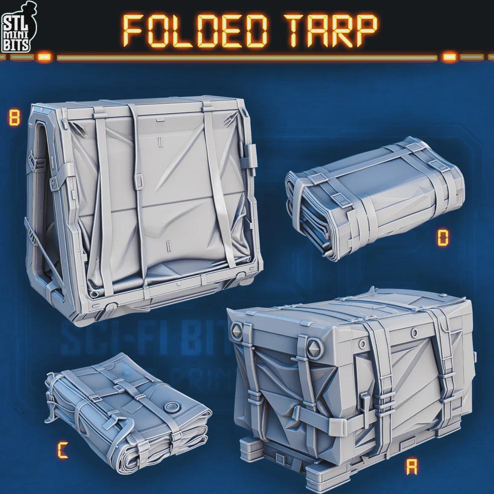 
Sci-fi folded tarp miniatures
