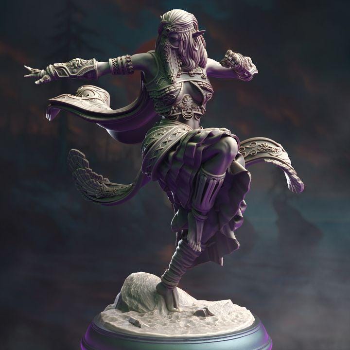 
Elf Sun Soul Monk miniature