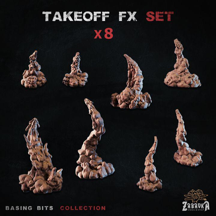 
8pc Takeoff FX Basing Bits