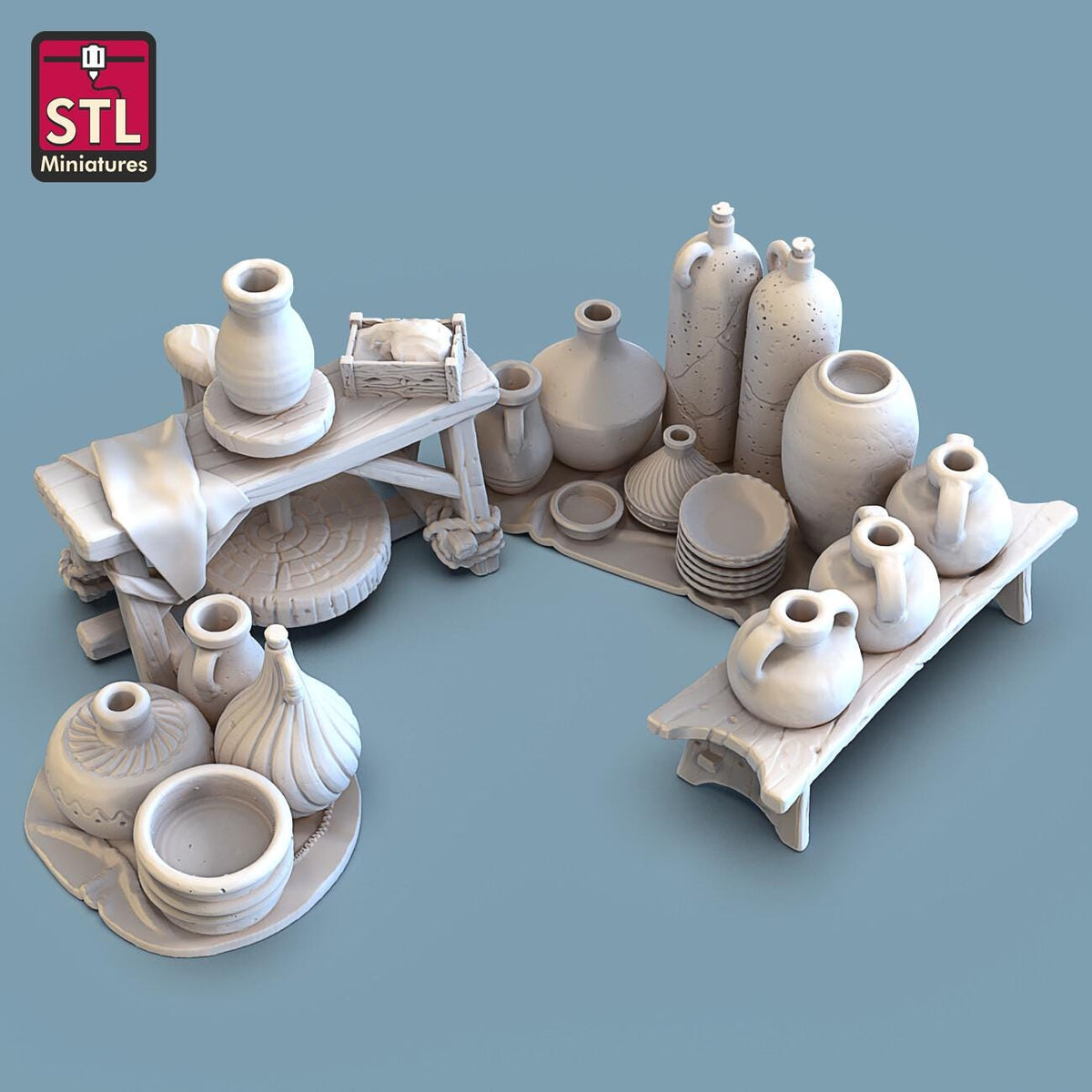 
Pottery Props miniature set