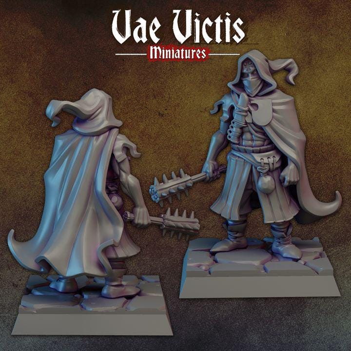 
Cut Throat human warrior miniature