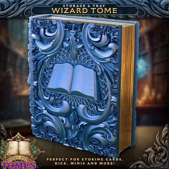 
Wizard Tome dice vault with removable slide-out tray