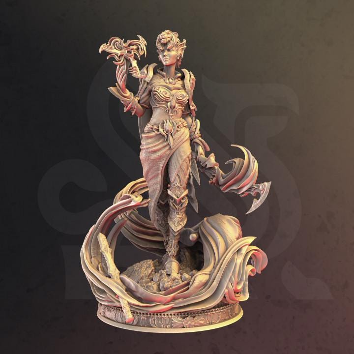 
Elven Spellsword Rylena miniature