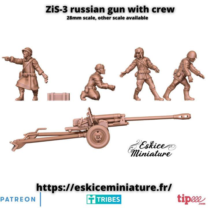 
ZiS-3 gun and crew alternate view