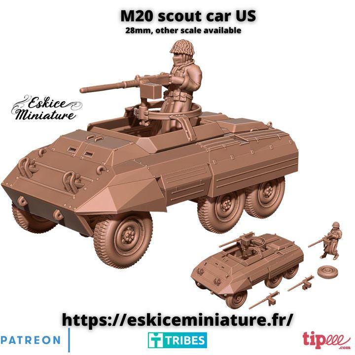 
M20 Scout Car Etsy listing image
