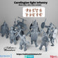 
Carolingian light infantry miniatures