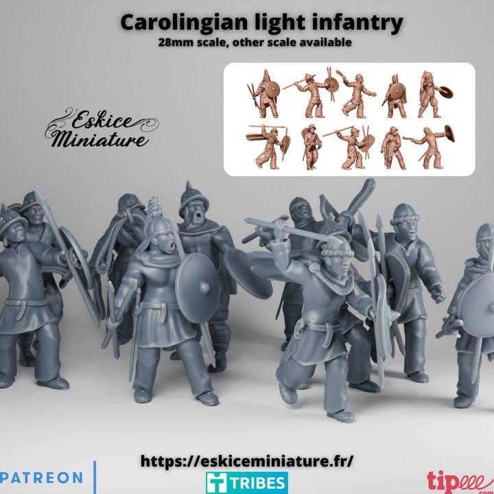 
Carolingian early medieval warriors miniature set