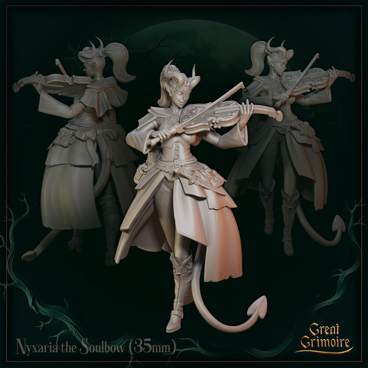 
Nyxaria the Soulbow miniature, view 1
