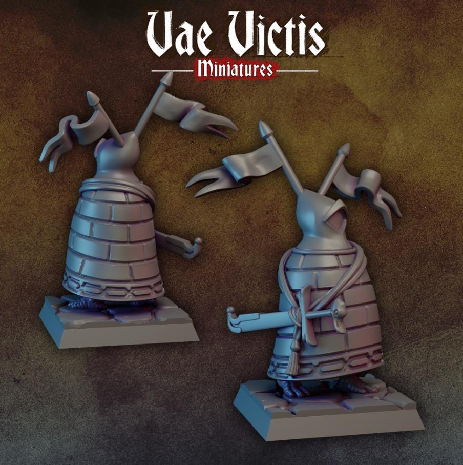 
Masked warrior DnD Dungeons and Dragons 28mm/32mm TTRPG Wargame Miniature Warrior with Flags Pathfinder 5e DnD Figurine
