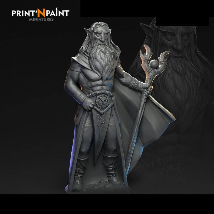 
Hermit Mage Elf Miniature – Dungeons and Dragons RPG Tabletop Figure Pathfinder 5e –PnP